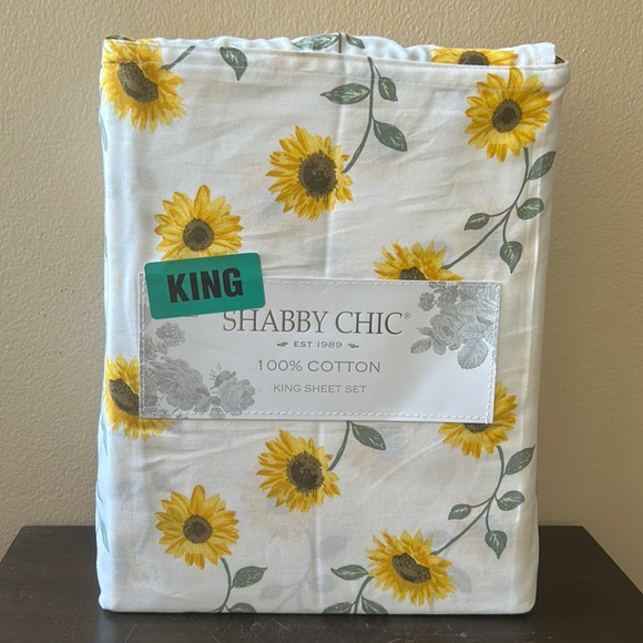Shabby Chic Other - Shabby Chic King Sheet set Fall Sunflowers New 100% Cotton